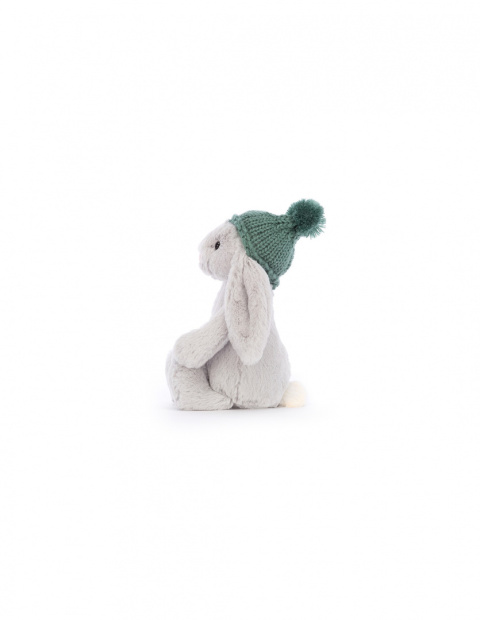 Jellycat Króliczek Srebrny w Czapce Zielonej 18 cm Jellycat Króliczek Srebrny w Czapce Zielonej 18 cm