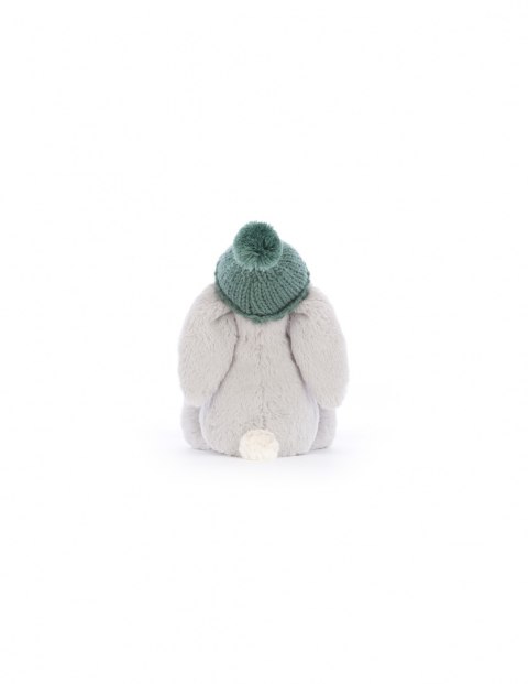 Jellycat Króliczek Srebrny w Czapce Zielonej 18 cm Jellycat Króliczek Srebrny w Czapce Zielonej 18 cm