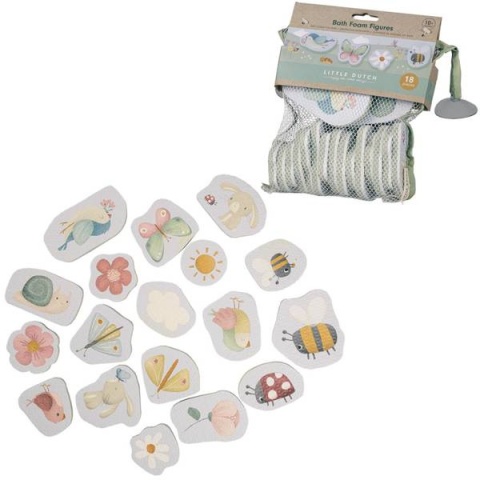Little Dutch Puzzle piankowe do kąpieli Flowers & Butterflies