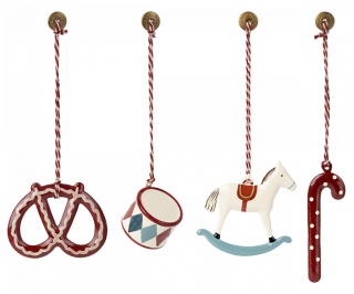 MAILEG Dekoracja bożonarodzeniowa - Metal ornament set - Peter`s Christmas