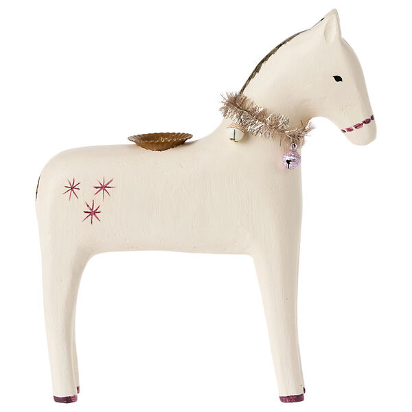 MAILEG Koń drewniany LARGE Dekoracja bożonarodzeniowa