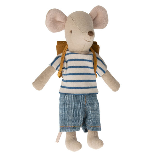 MAILEG Myszka - Tricycle mouse, Big brother with bag