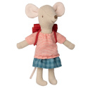 MAILEG Myszka - Tricycle mouse, Big sister with bag - Red