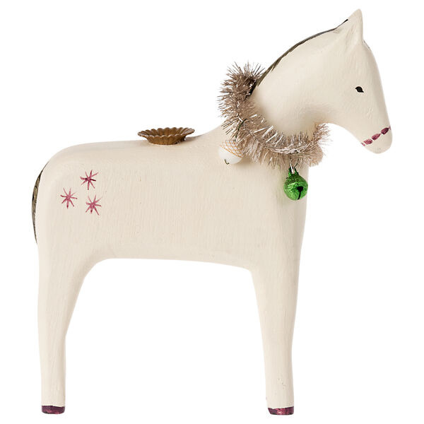 MAILEG Koń drewniany Small Dekoracja bożonarodzeniowa