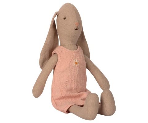 Maileg Króliczek - Bunny size 1, Dress - Rose