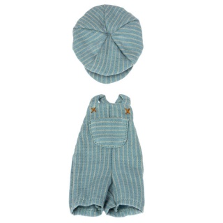 Maileg Ubranko misia - Overall and cap for Teddy junior