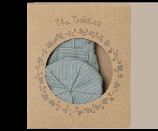Maileg Ubranko misia - Overall and cap for Teddy junior