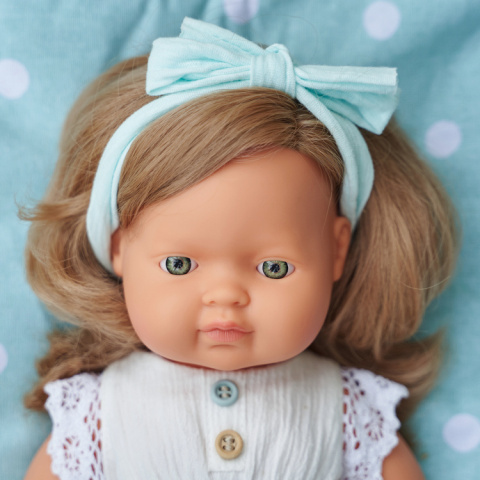 Miniland Doll Lalka Dziewczynka Europejla Ciemny Blond 38cm Miniland Doll Lalka Dziewczynka Europejla Ciemny Blond 38cm