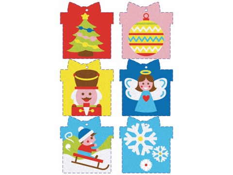 Sabbiarelli - Zestaw do kolorowania piaskiem Happy Xmas Tree 3l+