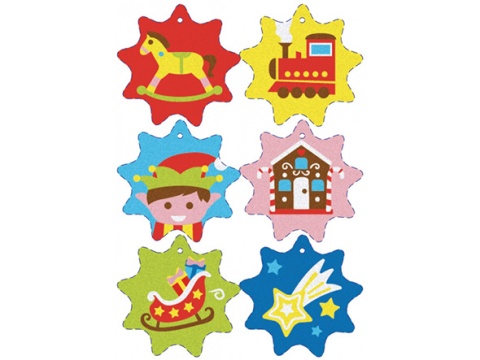 Sabbiarelli - Zestaw do kolorowania piaskiem Happy Xmas Tree 3l+