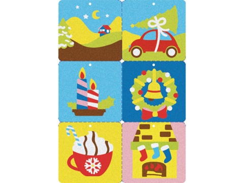 Sabbiarelli - Zestaw do kolorowania piaskiem Happy Xmas Tree 3l+
