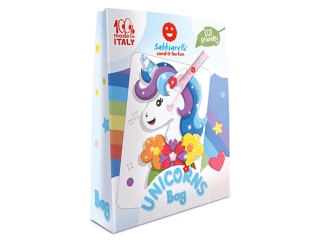 Sabbiarelli - Zestaw do kolorowania piaskiem Sabbiarelli Bag - Jednorożce 3l+