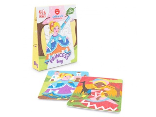 Sabbiarelli - Zestaw do kolorowania piaskiem Sabbiarelli Bag - Księżniczki 3l+