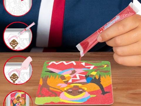 Sabbiarelli - Zestaw do kolorowania piaskiem Sabbiarelli Bag - Księżniczki 3l+