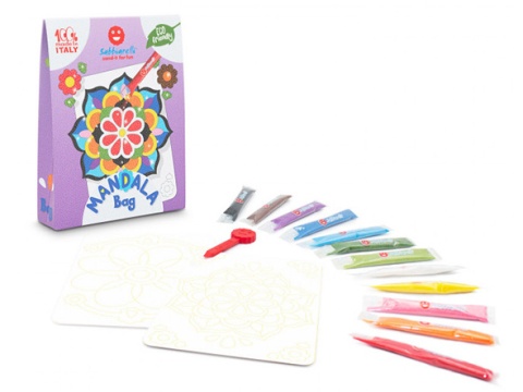 Sabbiarelli - Zestaw do kolorowania piaskiem Sabbiarelli Bag - Mandala 3l+
