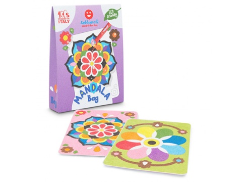 Sabbiarelli - Zestaw do kolorowania piaskiem Sabbiarelli Bag - Mandala 3l+