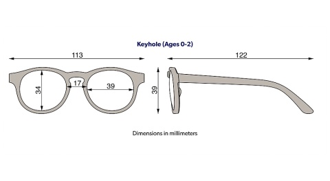 BABIATORS Okulary przeciwsłoneczne 0-2 lat, Keyhole - Mint to be