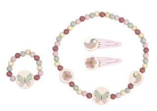 Little Dutch Biżuteria drewniana Flowers & Butterflies