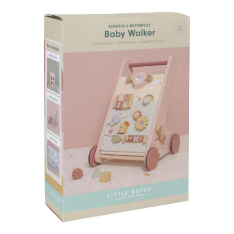 Little Dutch Drewniany chodzik edukacyjny Flowers & Butterflies FSC Little Dutch Drewniany chodzik edukacyjny Flowers & Butterflies FSC