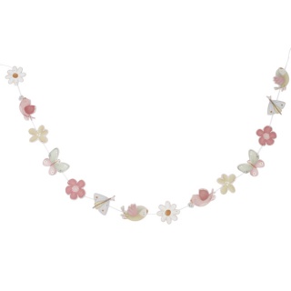 Little Dutch Kartonowa girlanda dekoracyjna Flowers & Butterflies FSC