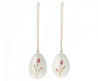 MAILEG Dekoracje wielkanocne - Easter egg ornament - Rose