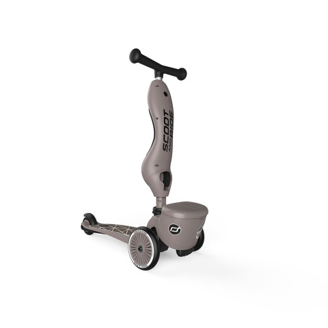 SCOOTANDRIDE Highwaykick 1 Lifestyle 2w1 Jeździk i hulajnoga z zamykanym schowkiem 1-5 lat Brown Lines SCOOTANDRIDE Highwaykick 1 Lifestyle 2w1 Jeździk i hulajnoga z zamykanym schowkiem 1-5 lat Brown Lines