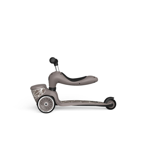 SCOOTANDRIDE Highwaykick 1 Lifestyle 2w1 Jeździk i hulajnoga z zamykanym schowkiem 1-5 lat Brown Lines SCOOTANDRIDE Highwaykick 1 Lifestyle 2w1 Jeździk i hulajnoga z zamykanym schowkiem 1-5 lat Brown Lines