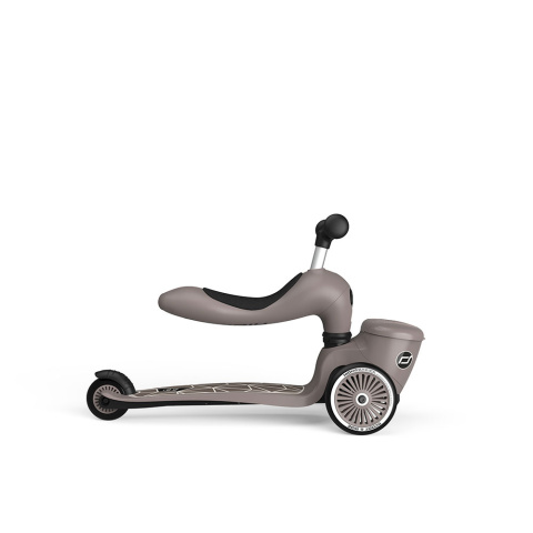 SCOOTANDRIDE Highwaykick 1 Lifestyle 2w1 Jeździk i hulajnoga z zamykanym schowkiem 1-5 lat Brown Lines SCOOTANDRIDE Highwaykick 1 Lifestyle 2w1 Jeździk i hulajnoga z zamykanym schowkiem 1-5 lat Brown Lines