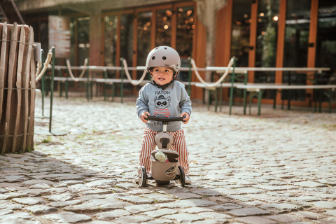 SCOOTANDRIDE Highwaykick 1 Lifestyle 2w1 Jeździk i hulajnoga z zamykanym schowkiem 1-5 lat Brown Lines SCOOTANDRIDE Highwaykick 1 Lifestyle 2w1 Jeździk i hulajnoga z zamykanym schowkiem 1-5 lat Brown Lines