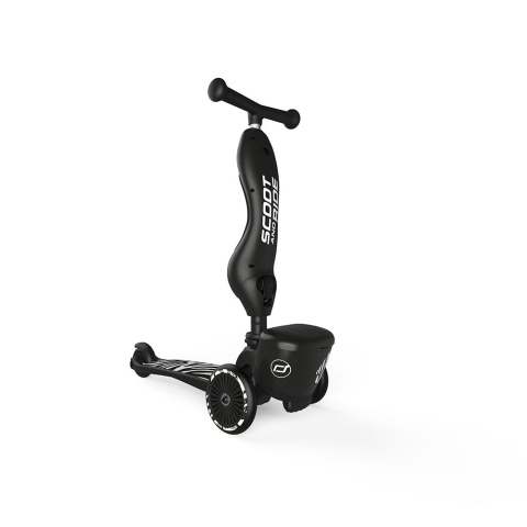 SCOOTANDRIDE Highwaykick 1 Lifestyle 2w1 Jeździk i hulajnoga z zamykanym schowkiem 1-5 lat Zebra