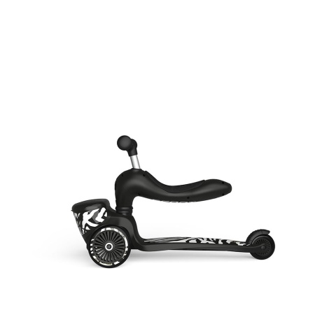 SCOOTANDRIDE Highwaykick 1 Lifestyle 2w1 Jeździk i hulajnoga z zamykanym schowkiem 1-5 lat Zebra