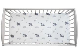 SLEEPEE Prześcieradło do łóżeczka We care Wiewióry 120 x 60