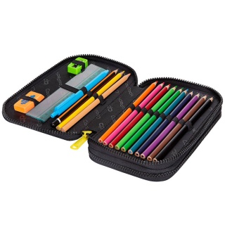 Coolpack Piórnik JUMPER 2 Dark Night z wyposażeniem