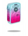 Coolpack Piórnik JUMPER 2 Pink Scribble z wyposażeniem