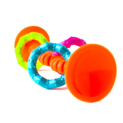 Grzechotka Bobo PipSquigz Loops Fat Brain Toy z kolorowymi pierścieniami Grzechotka Bobo PipSquigz Loops Fat Brain Toy z kolorowymi pierścieniami