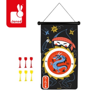 Magnetyczna gra w rzutki Ninja Janod - 4-8 graczy