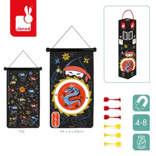 Magnetyczna gra w rzutki Ninja Janod - 4-8 graczy