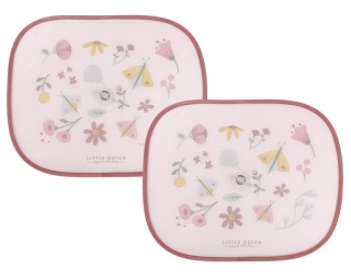Little Dutch LD Zestaw 2 osłonek przeciwsłonecznych UV Flowers & Butterflies