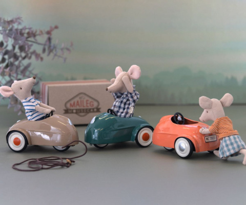 MAILEG Auto dla myszek Coral MAILEG Auto dla myszek Coral