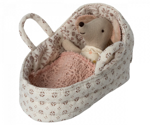 MAILEG Carry cot, Baby mouse, Nosidełko MAILEG Carry cot, Baby mouse, Nosidełko