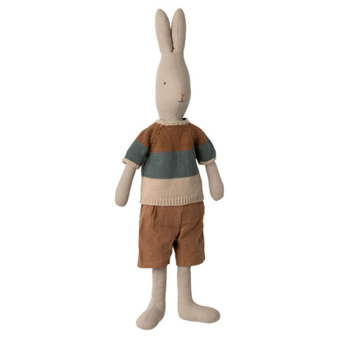 MAILEG Króliczek, Rabbit size 4, Classic - Knitted shirt and shorts