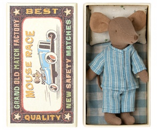 Myszka Maileg - Big brother mouse in matchbox - starszy brat w pudełku