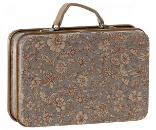 Szare pudełeczko - walizeczka Maileg Small suitcase, Blossom