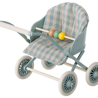 MAILEG Wózek - Stroller, Baby - Mint