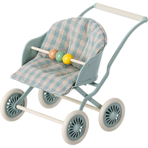 MAILEG Wózek - Stroller, Baby - Mint MAILEG Wózek - Stroller, Baby - Mint