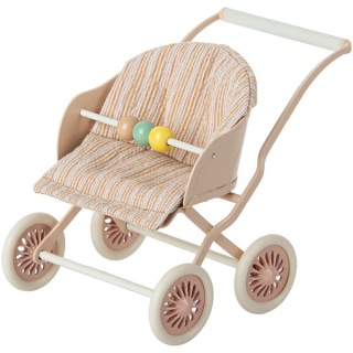 MAILEG Wózek - Stroller, Baby - Rose