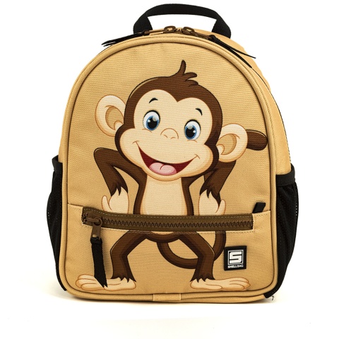 SHELLBAG Plecak do przedszkola i żłobka małpka, Happy monkey