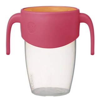 B.BOX Kubek 360 do nauki picia dla dzieci – kubek treningowy niekapek strawberry shake