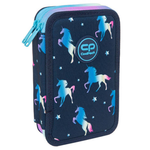 Coolpack Piórnik podwójny z wyposażeniem JUMPER 2 BLUE UNICORN