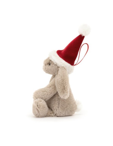 JELLYCAT Króliczek w Czapce Mikołaja Zawieszka 13 cm